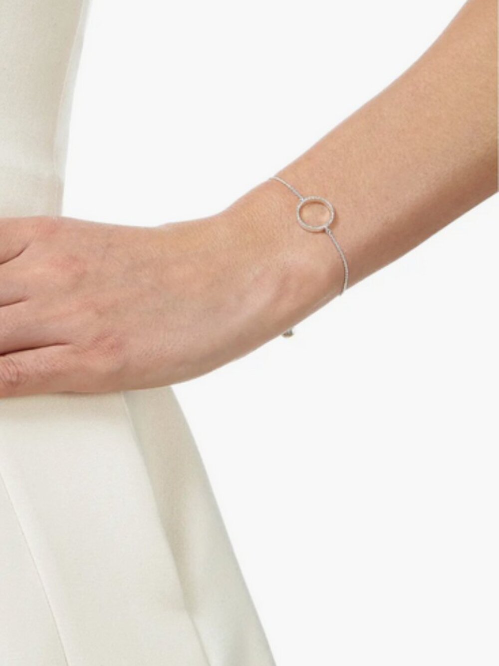Monica Vinader Naida Open Circle Bracelet, NEW IN BOX